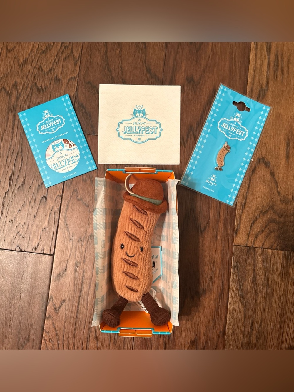 NWT Berlin-Exclusive Jellycat Amuseables Wilhelm Von Bratwurst